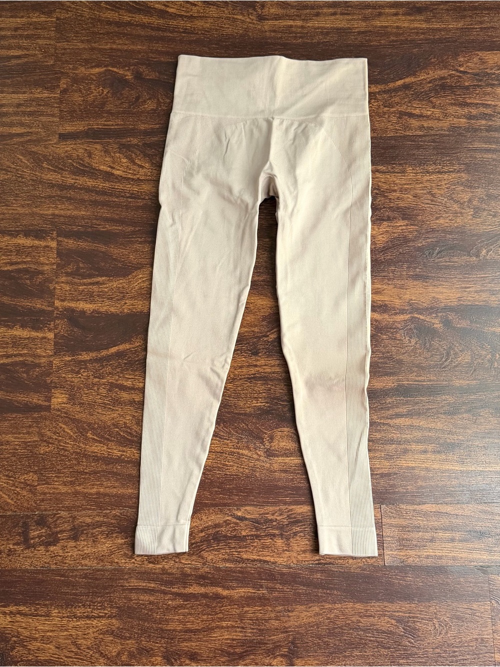 SET ACTIVE Sculptflex Power High Rise Leggings Oat Milk Size M 7/8